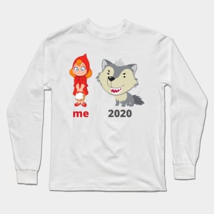 Red riding hood 2020 meme Long Sleeve T-Shirt